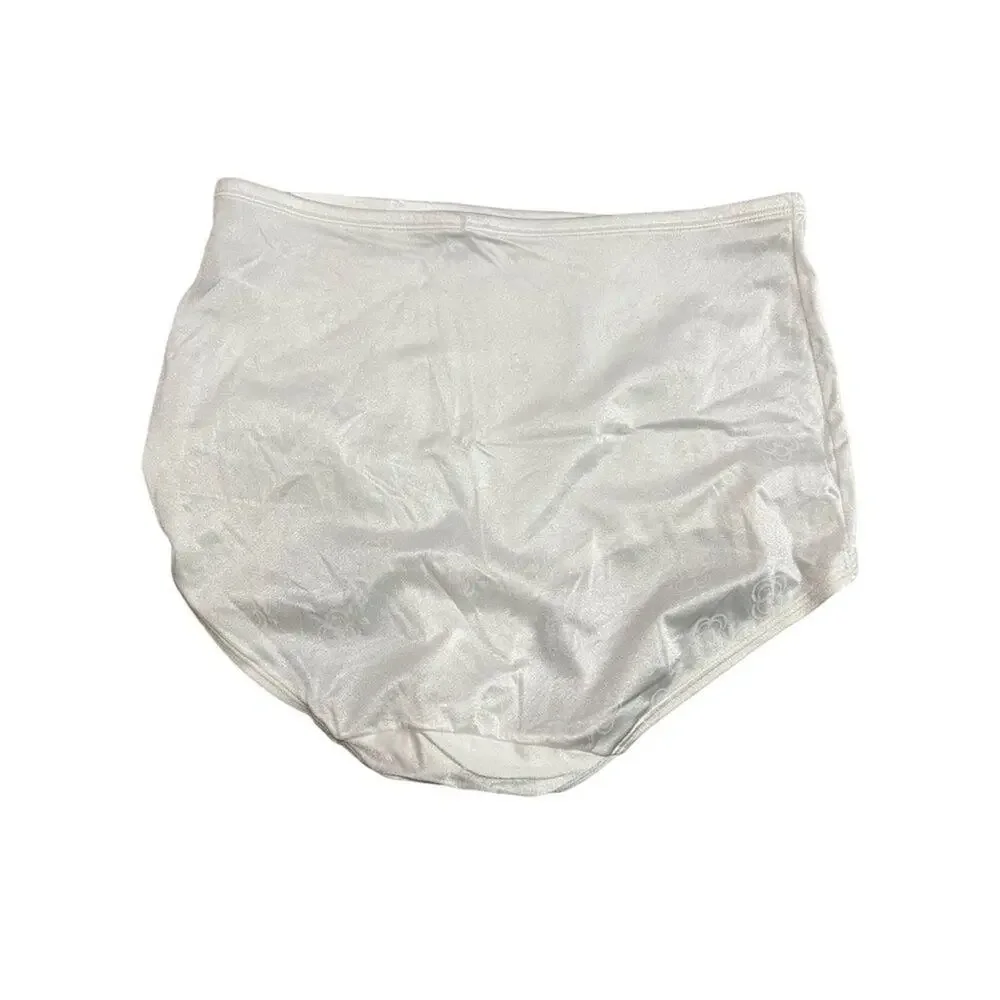 Vintage Sears Shiny White Granny Panty Style 49600 3XL Set of 3